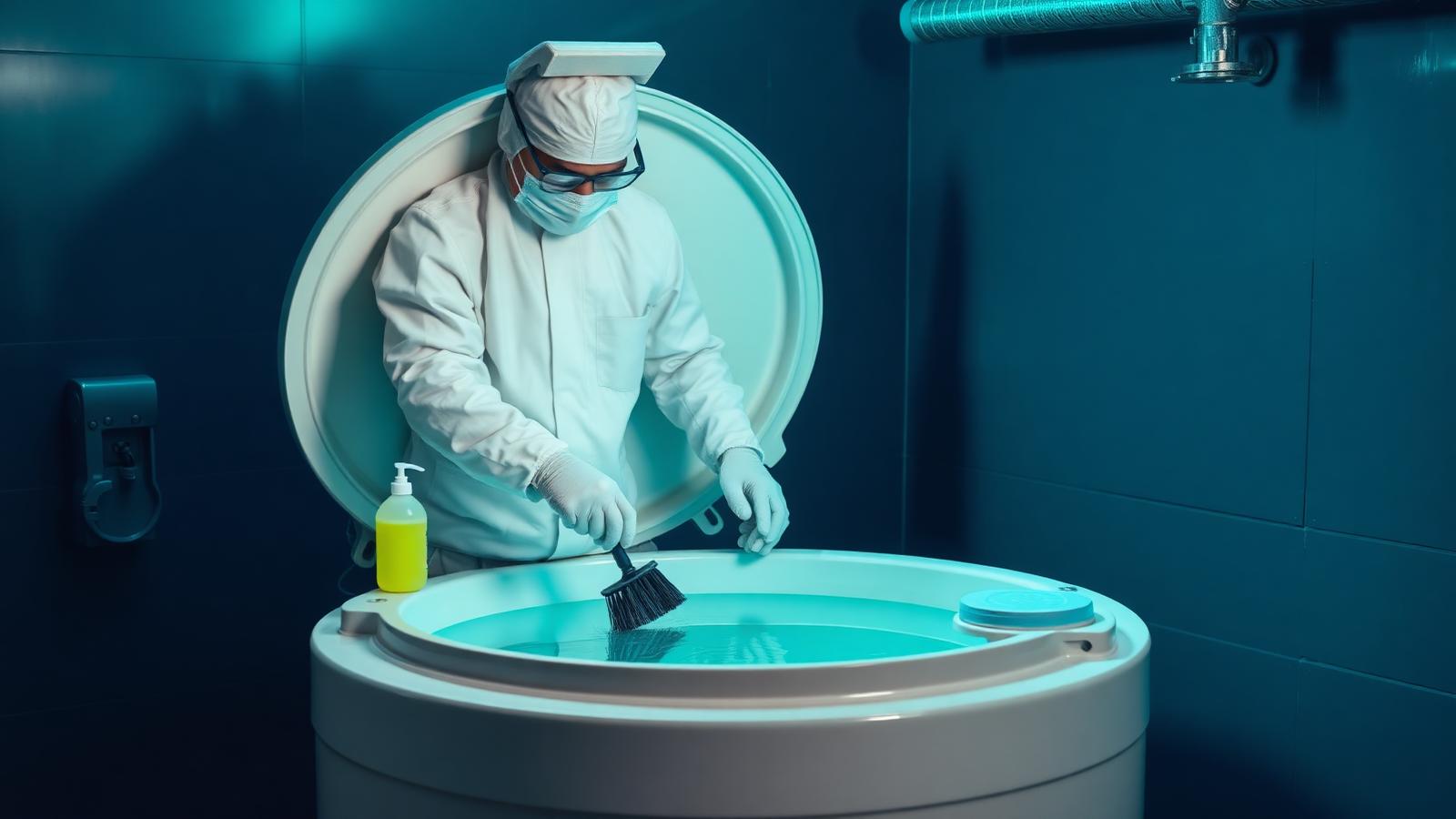 Limpeza e higienização de caixa d'água
